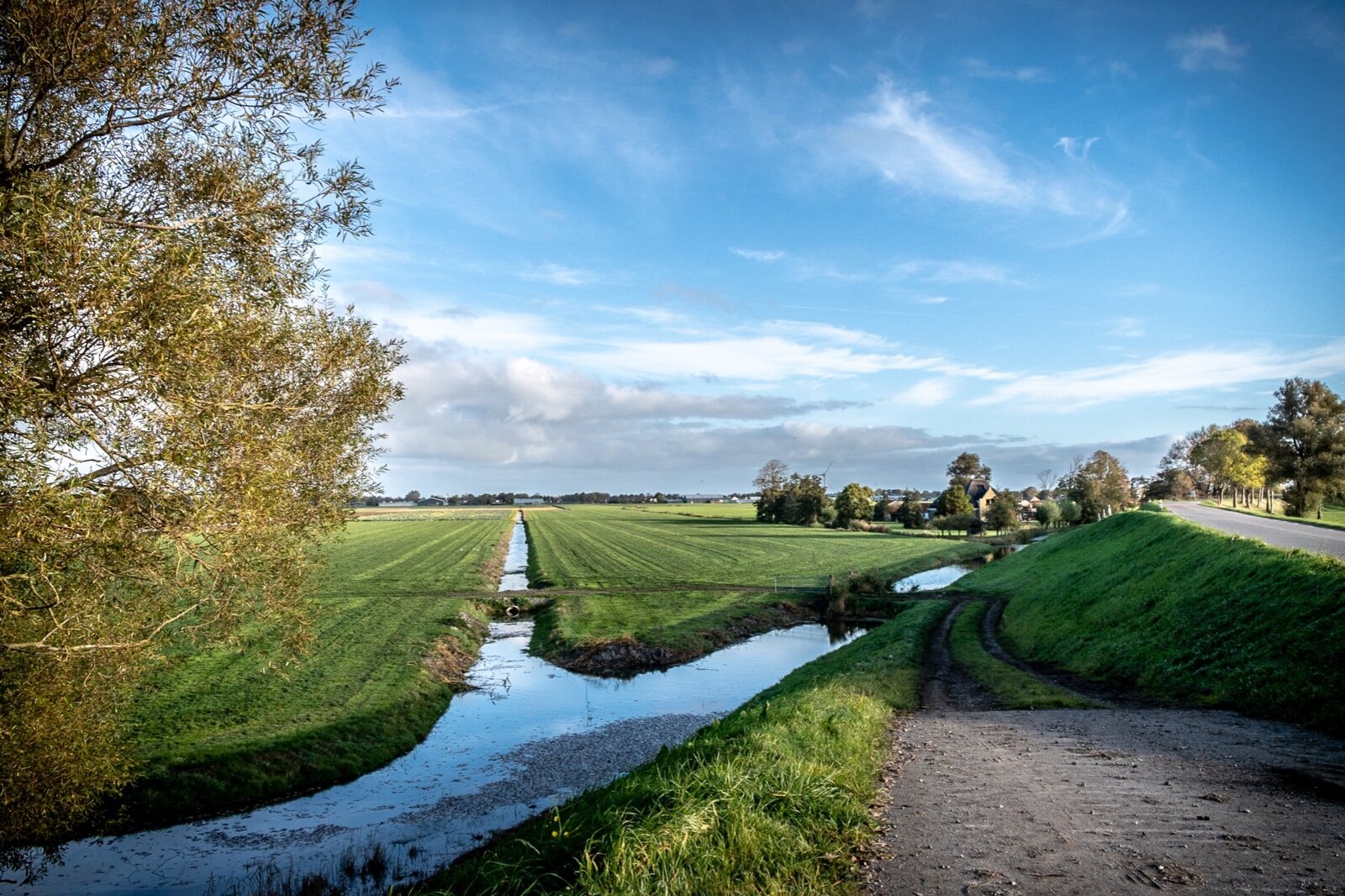 Zuiderdijk - Strandje Oosterleek (achtergrond: Bransen)